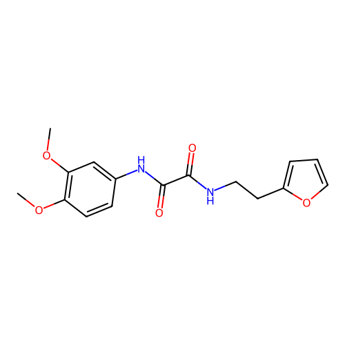 N1-(3,4-dimethoxyphenyl)-N2-(2-(furan-2-yl)ethyl)oxalamide structure