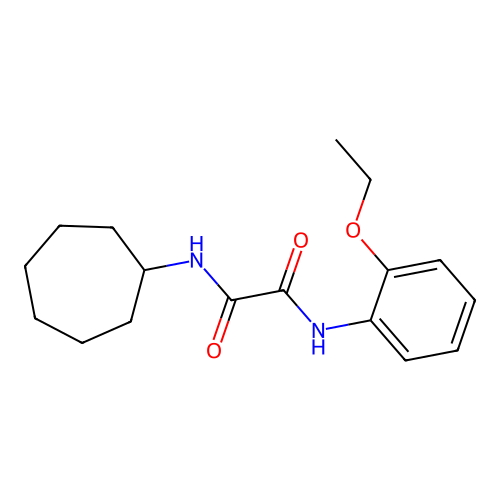 N1-cycloheptyl-N2-(2-ethoxyphenyl)oxalamide structure