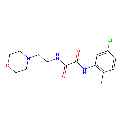 N1-(5-chloro-2-methylphenyl)-N2-(2-morpholinoethyl)oxalamide structure