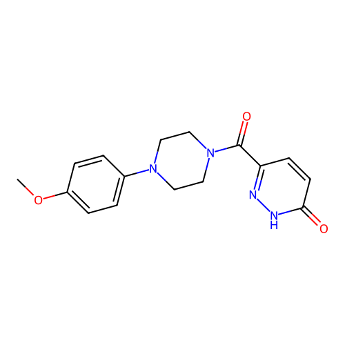 6-(4-(4-methoxyphenyl)piperazine-1-carbonyl)pyridazin-3(2H)-one structure