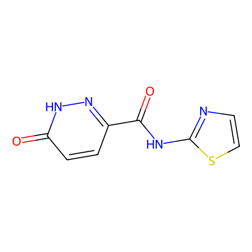 6-oxo-N-(1,3-thiazol-2-yl)-1H-pyridazine-3-carboxamide structure