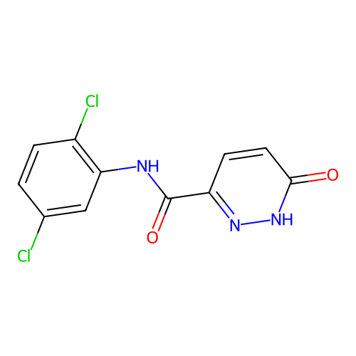 N-(2,5-dichlorophenyl)-6-oxo-1,6-dihydropyridazine-3-carboxamide structure