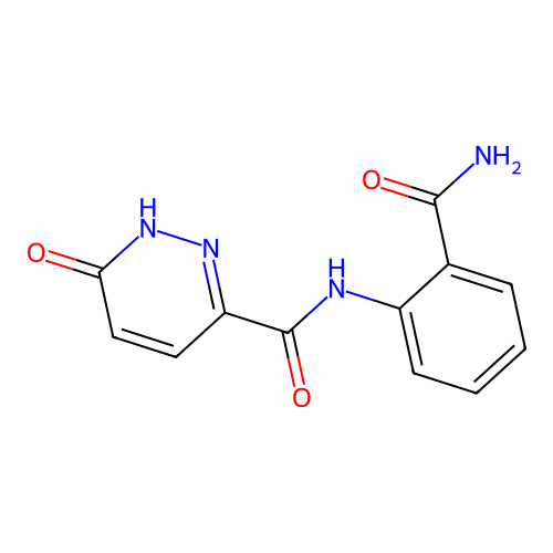 N-(2-carbamoylphenyl)-6-oxo-1,6-dihydropyridazine-3-carboxamide structure