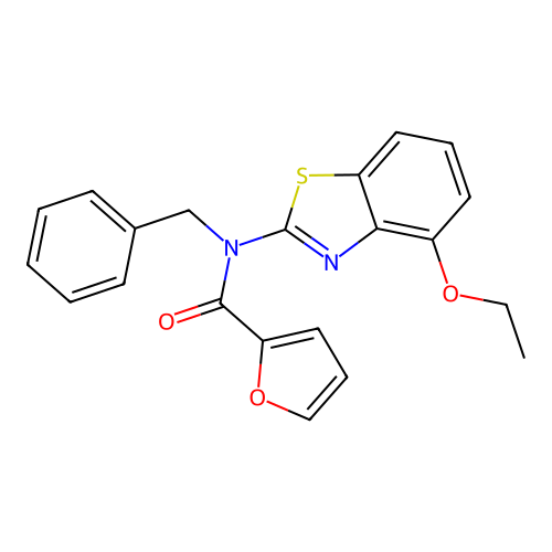N-benzyl-N-(4-ethoxybenzo[d]thiazol-2-yl)furan-2-carboxamide structure