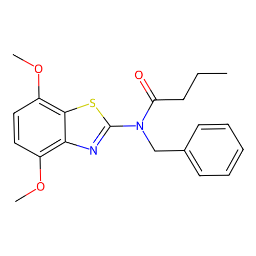 N-benzyl-N-(4,7-dimethoxybenzo[d]thiazol-2-yl)butyramide structure