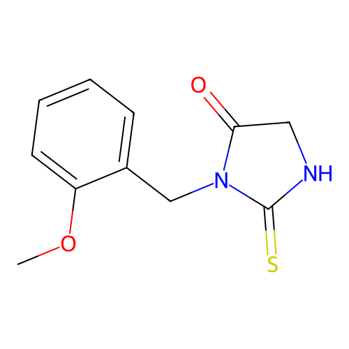 3-[(2-Methoxyphenyl)methyl]-2-sulfanylideneimidazolidin-4-one structure