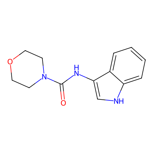 N-(1H-indol-3-yl)morpholine-4-carboxamide structure