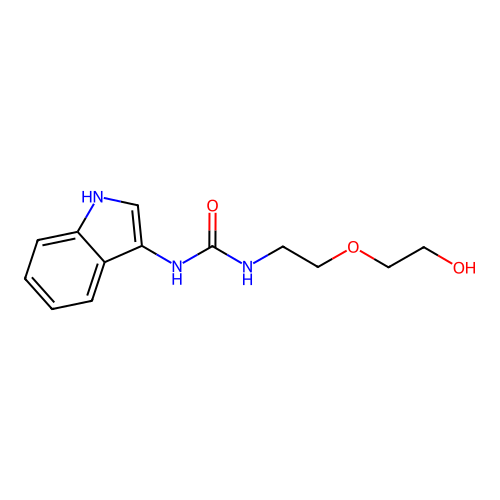1-(2-(2-hydroxyethoxy)ethyl)-3-(1H-indol-3-yl)urea structure