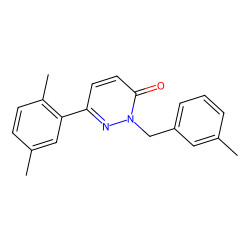 6-(2,5-dimethylphenyl)-2-(3-methylbenzyl)pyridazin-3(2H)-one structure