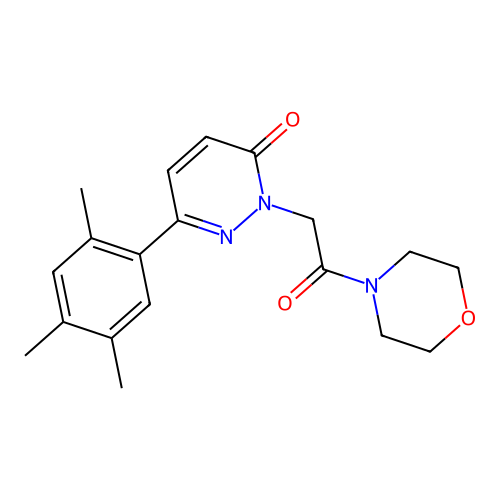 2-(2-morpholino-2-oxoethyl)-6-(2,4,5-trimethylphenyl)pyridazin-3(2H)-one structure