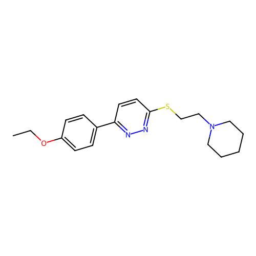 3-(4-Ethoxyphenyl)-6-((2-(piperidin-1-yl)ethyl)thio)pyridazine structure