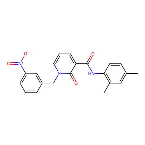 N-(2,4-dimethylphenyl)-1-(3-nitrobenzyl)-2-oxo-1,2-dihydropyridine-3-carboxamide structure