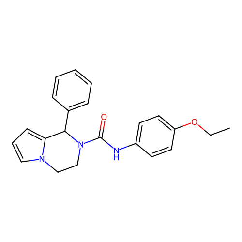 N-(4-ethoxyphenyl)-1-phenyl-3,4-dihydropyrrolo[1,2-a]pyrazine-2(1H)-carboxamide structure