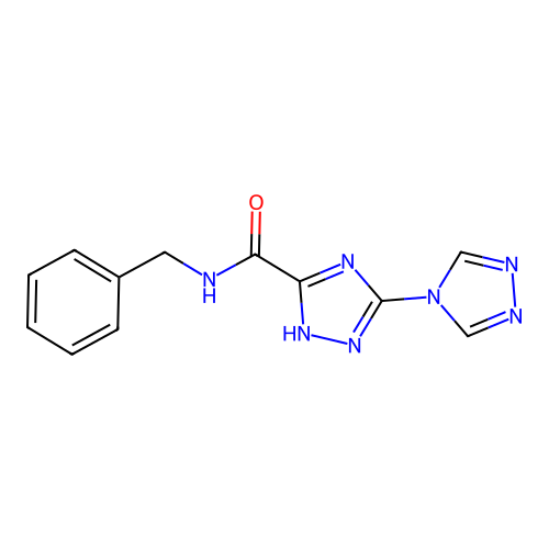 N-benzyl-2H-3,4'-bi-1,2,4-triazole-5-carboxamide structure