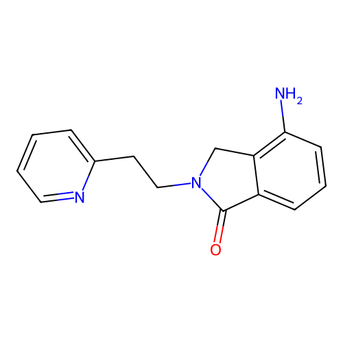 4-Amino-2-[2-(2-pyridinyl)ethyl]-1-isoindolinone structure