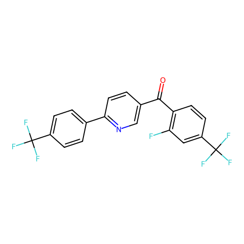 [2-fluoro-4-(trifluoromethyl)phenyl]-[6-[4-(trifluoromethyl)phenyl]pyridin-3-yl]methanone structure