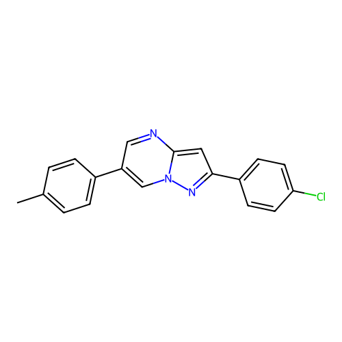 2-(4-Chlorophenyl)-6-(4-methylphenyl)pyrazolo[1,5-a]pyrimidine structure