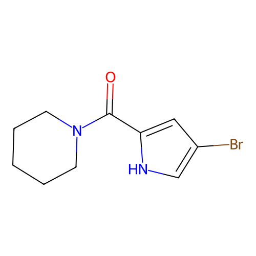 (4-Bromo-1H-pyrrol-2-yl)(piperidin-1-yl)methanone structure