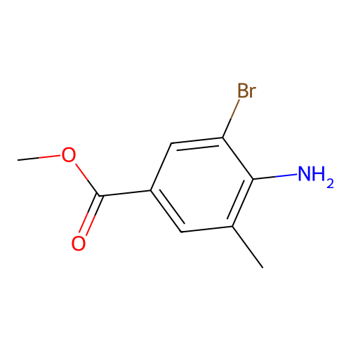 Methyl 4-amino-3-bromo-5-methylbenzoate structure