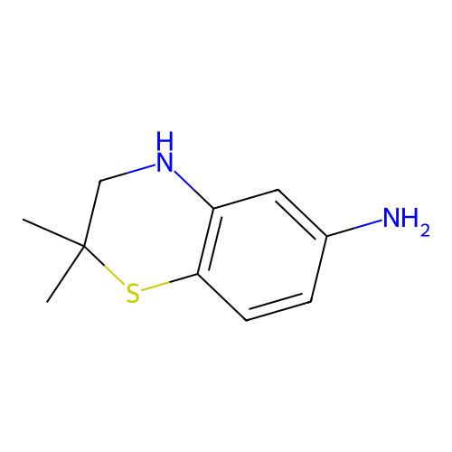 2,2-dimethyl-3,4-dihydro-2H-1,4-benzothiazin-6-amine structure