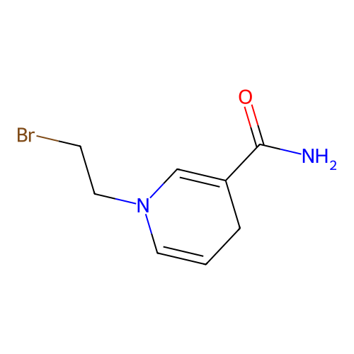 1-(2-bromoethyl)-4H-pyridine-3-carboxamide structure