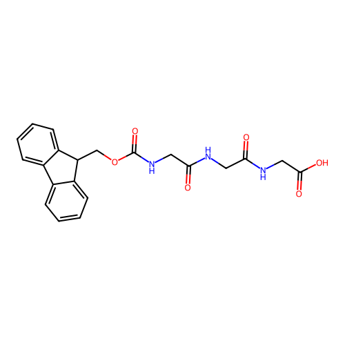 N-(((9H-Fluoren-9-yl)methoxy)carbonyl)glycylglycylglycine structure