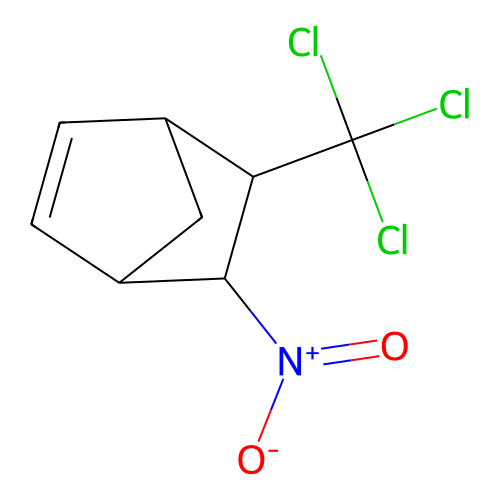 5-Nitro-6-(trichloromethyl)bicyclo[2.2.1]hept-2-ene structure