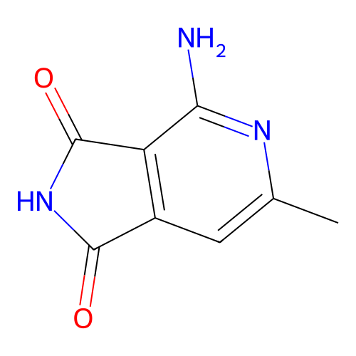 4-Amino-6-methyl-1H-pyrrolo(3,4-c)pyridine-1,3(2H)-dione structure