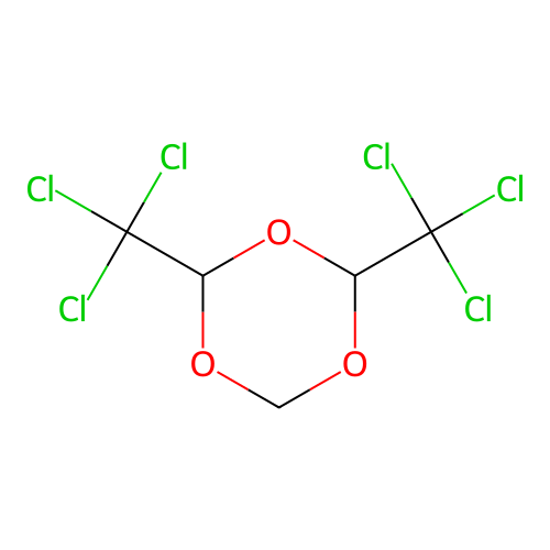 2,4-Bis(trichloromethyl)-1,3,5-trioxane structure