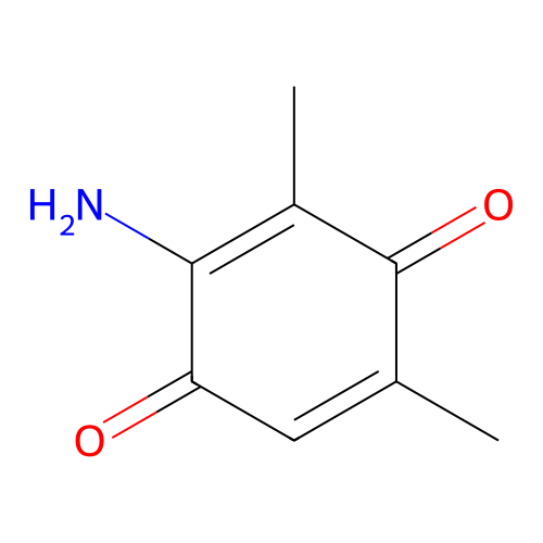 2,6-Dimethyl-3-aminobenzoquinone structure
