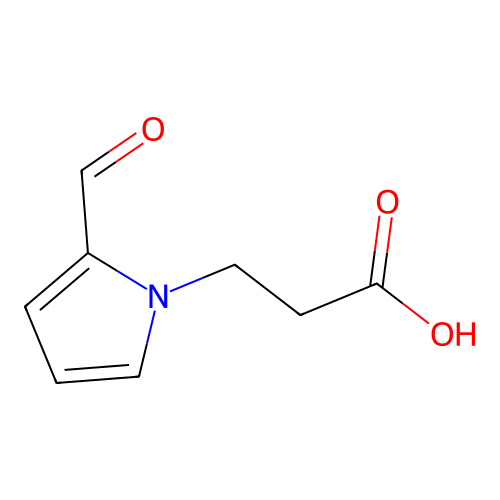 3-(2-甲酰基-1H-吡咯-1-基)丙酸 structure