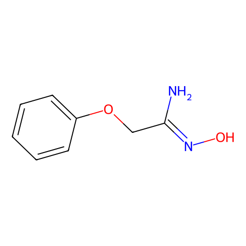 (1Z)-N'-hydroxy-2-phenoxyethanimidamide structure