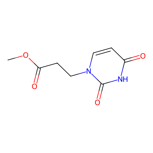methyl 3-(2,4-dioxo-3,4-dihydropyrimidin-1(2H)-yl)propanoate structure