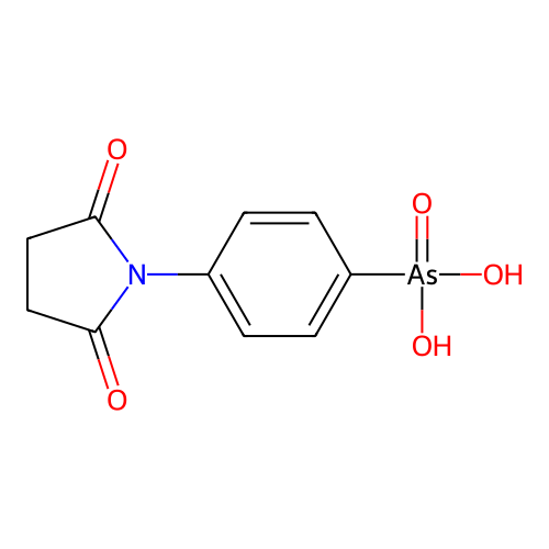 [4-(2,5-二氧代吡咯烷-1-基)苯基]胂酸 structure