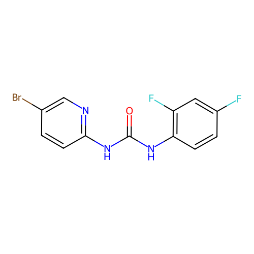 1-(5-Bromopyridin-2-yl)-3-(2,4-difluorophenyl)urea structure