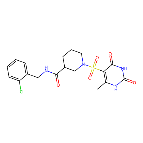 C18H21ClN4O5S structure