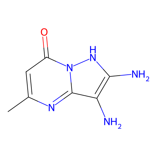 2,3-diamino-5-methyl-1H-pyrazolo[1,5-a]pyrimidin-7-one structure