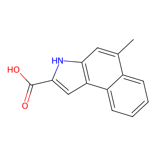 5-methyl-3H-benzo[e]indole-2-carboxylic acid structure