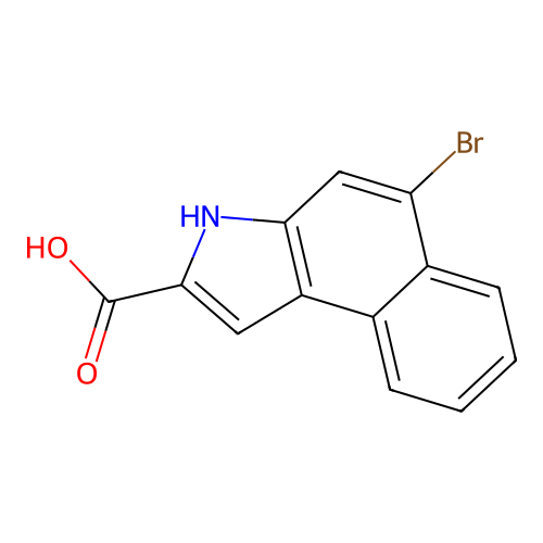 5-bromo-3H-benzo[e]indole-2-carboxylic acid structure