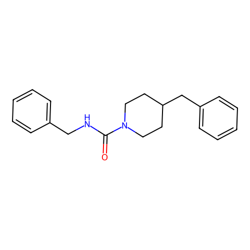 N,4-dibenzylpiperidine-1-carboxamide structure
