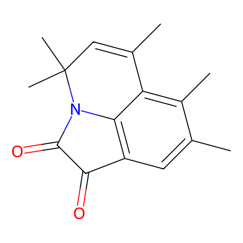 4,4,6,7,8-pentamethyl-4H-pyrrolo[3,2,1-ij]quinoline-1,2-dione structure