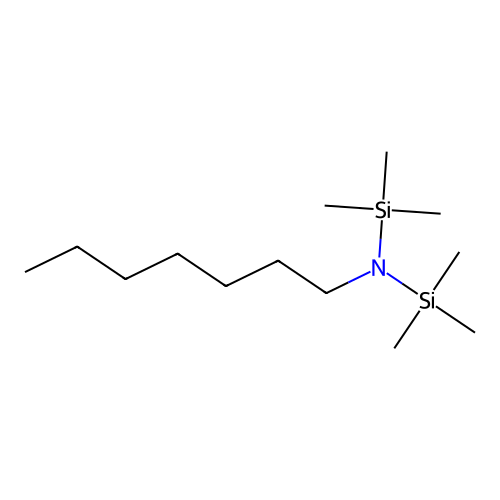 1-庚胺双(三甲基硅基)衍生物 structure