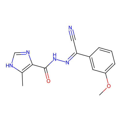 3-methoxy-N-[(5-methyl-1H-imidazole-4-carbonyl)amino]benzene structure