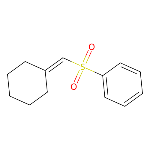 Cyclohexylidenemethanesulfonylbenzene structure