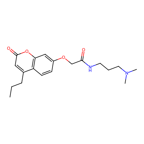 N-(3-(dimethylamino)propyl)-2-((2-oxo-4-propyl-2H-chromen-7-yl)oxy)acetamide structure