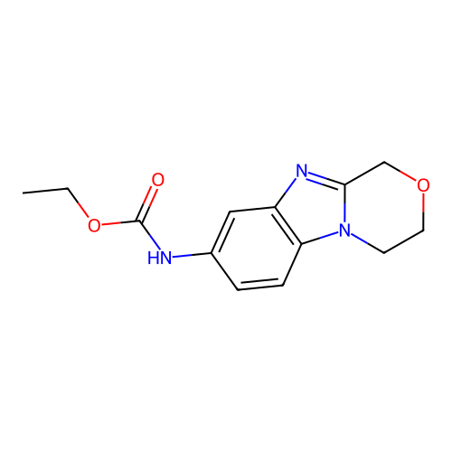 ethyl 3,4-dihydro-1H-[1,4]oxazino[4,3-a]benzimidazol-8-ylcarbamate structure