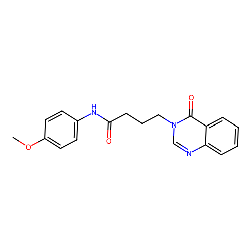 N-(4-methoxyphenyl)-4-(4-oxoquinazolin-3(4H)-yl)butanamide structure