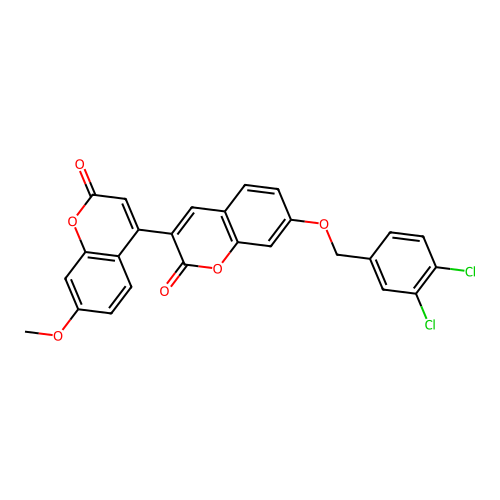 7-[(3,4-dichlorobenzyl)oxy]-3-(7-methoxy-2-oxo-2H-chromen-4-yl)-2H-chromen-2-one structure