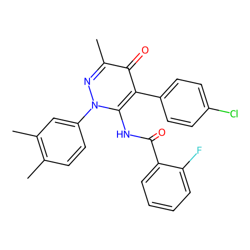 C26H21ClFN3O2 structure