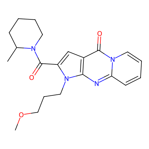 1-(3-methoxypropyl)-2-(2-methylpiperidine-1-carbonyl)pyrido[1,2-a]pyrrolo[2,3-d]pyrimidin-4(1H)-one structure